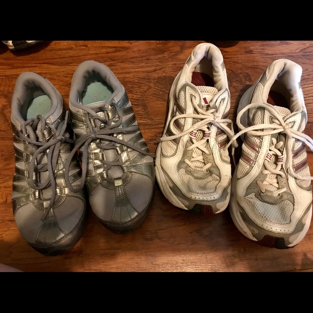 Nike and Adidas ladies size 8 tennis shoes set